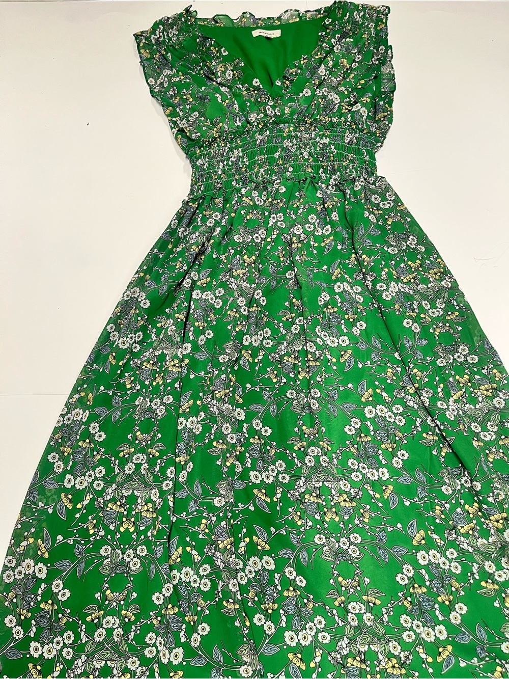 Max Studio Green Floral Maxi dress - Picture 3 of 5